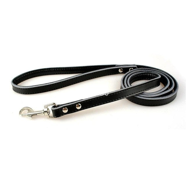 Leather Dog Leash Pet Walking Leads 5 Colors 3 Sizes Avaliable For  Small Medium Dogs  48
