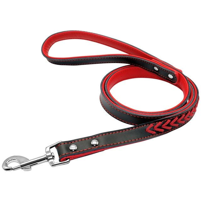 Durable Leather Dog Leash Puppy Cat Walking Leads Leashes For Small Medium Large Dogs Chihuahau Pink Blue Red hundeleine