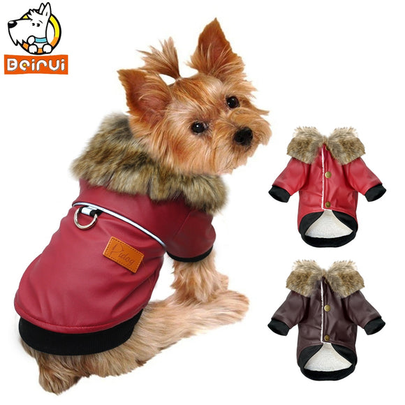 Dog Pet Clothes Jacket Pug Clothes Winter Waterproof Cotton Coat Clothing for Small Medium Dogs Pitbull Yorkshire roupa cachorro