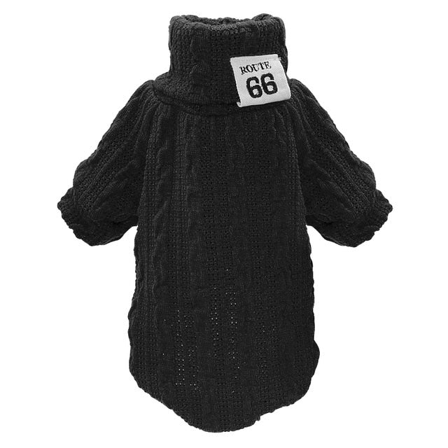Dog Sweater Winter Dogs Sportswear Cat Clothes Pets Clothing Knitwear Warm Coat for Small Medium Cats Dogs Orange Black Grey